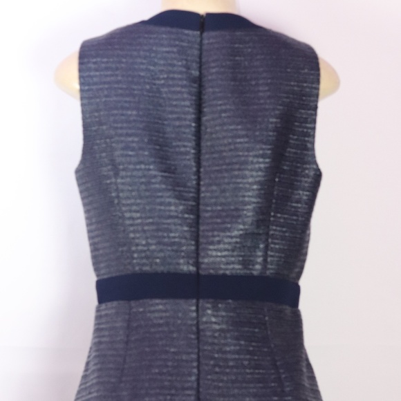 TRINA TURK BLUE SLEEVELESS SHEATH DRESS 8 - Picture 3 of 4